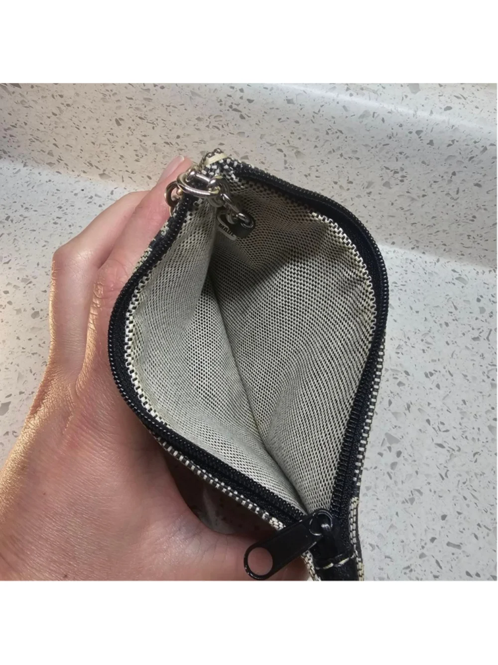 Dooney & Bourke Vintage Monogram Canvas Wristlet Pouch with Keyring